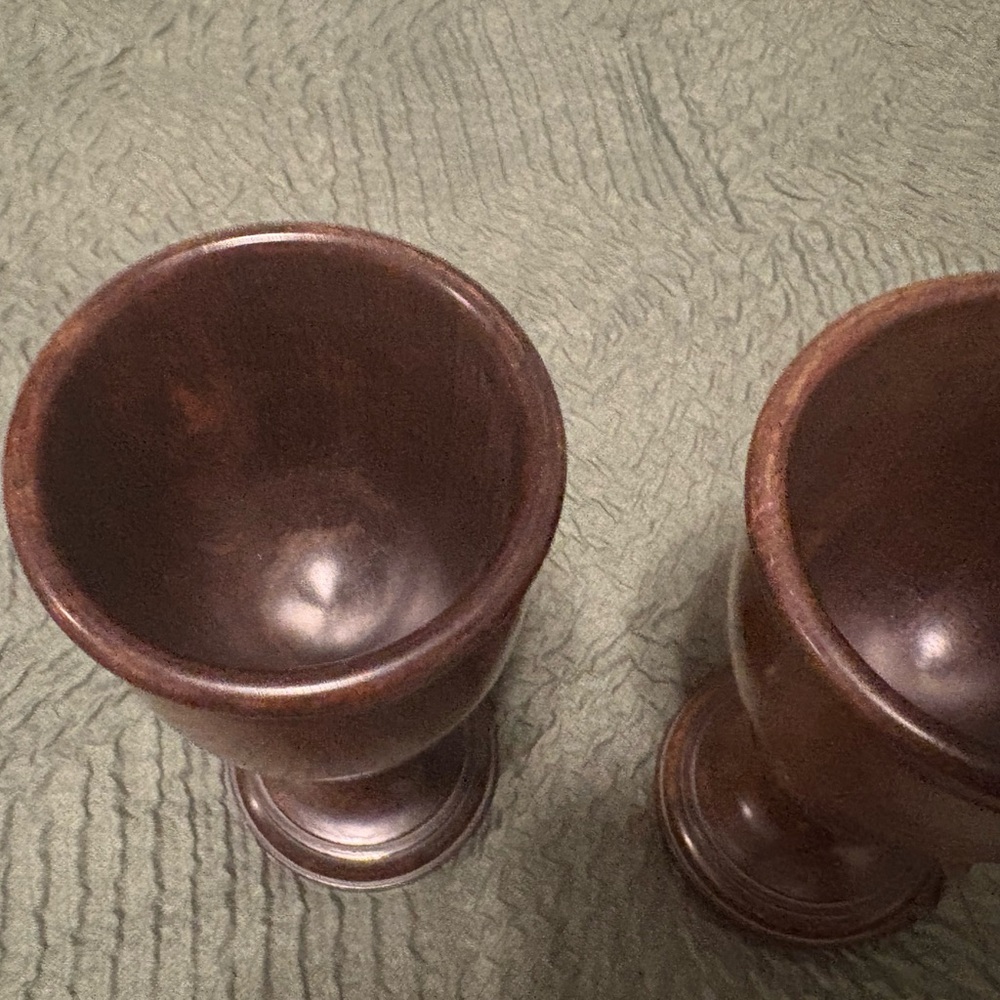 Elegant Brown Wooden goblets